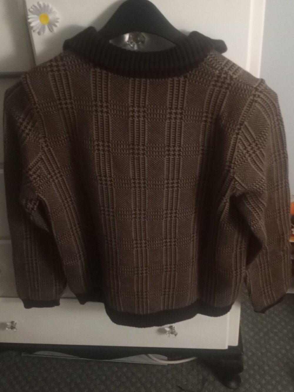 LAUREN RALPH LAUREN Plaid Knit Zip-Up Cardigan - XL - Picture 7 of 7